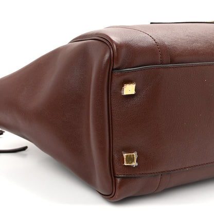 Celine Supple Shiny Lambskin Medium Smiling New Luggage Brick 8 of 9