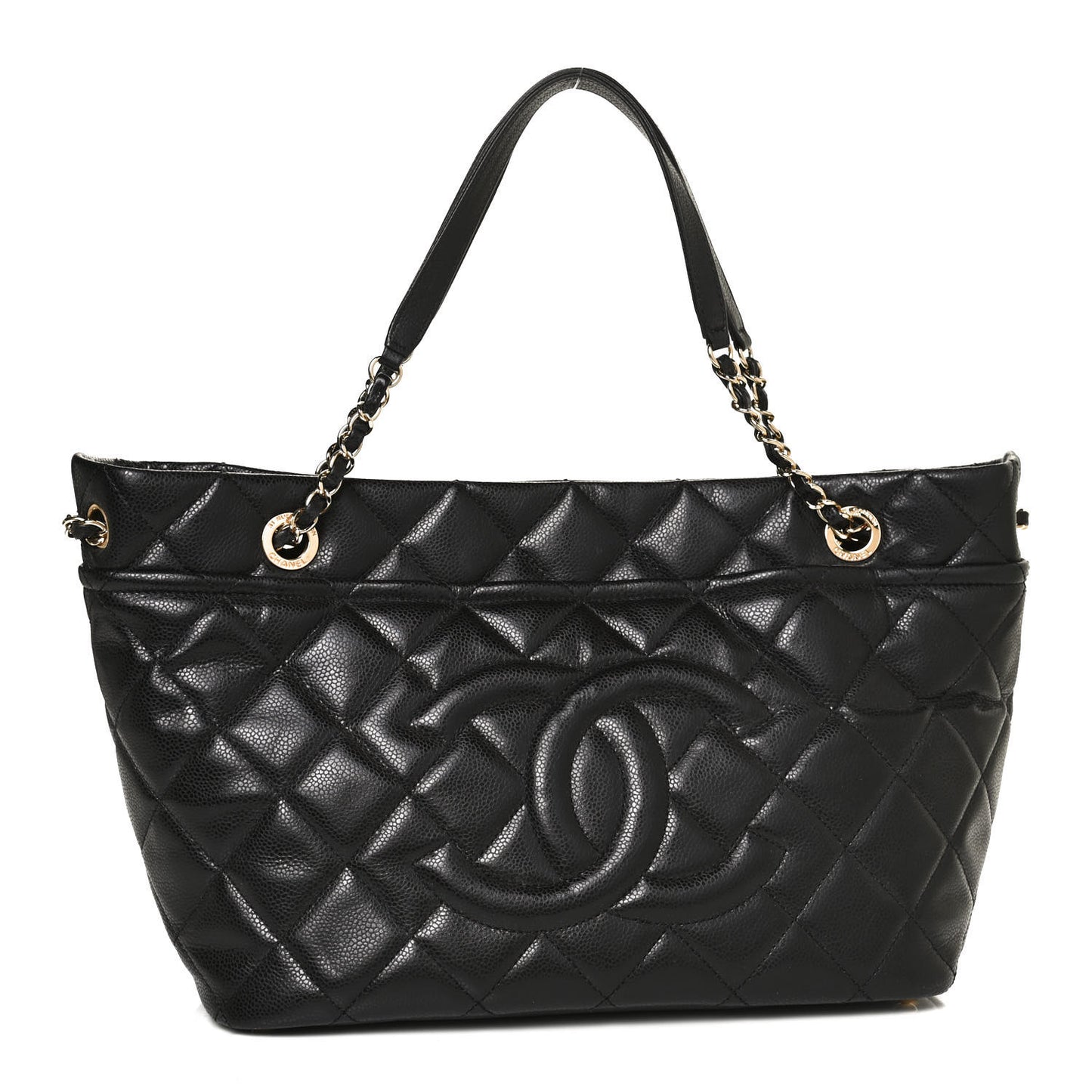 Caviar Quilted CC Timeless Tote Black