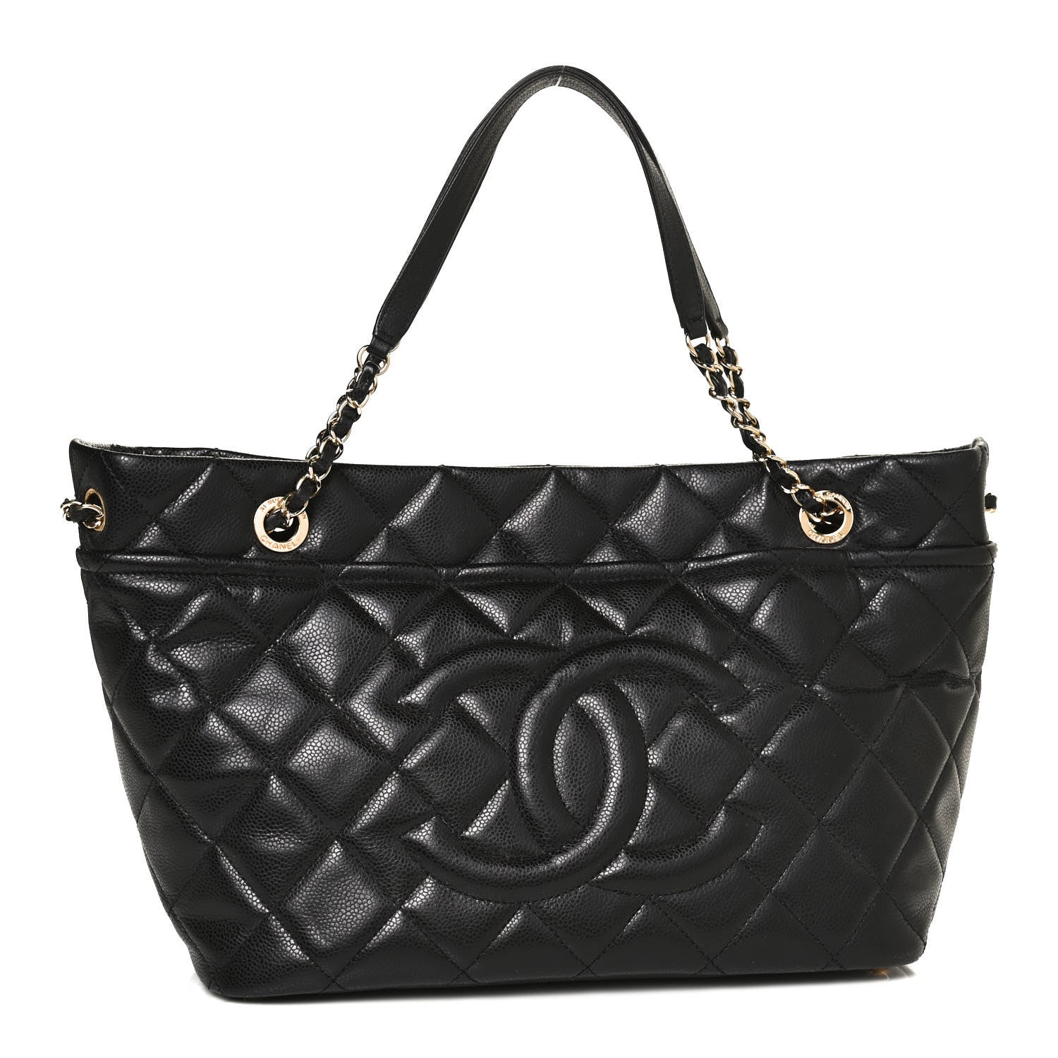 Chanel Caviar Quilted CC Timeless Tote Black 1 of 9