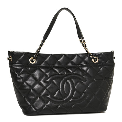 Chanel Caviar Quilted CC Timeless Tote Black 1 of 9