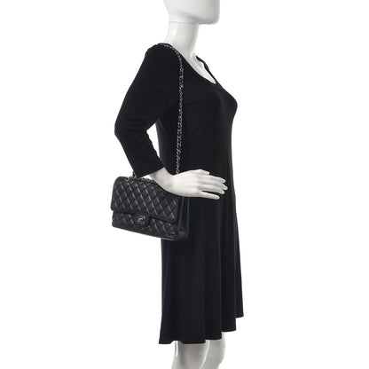 Chanel Caviar Quilted Medium Double Flap Black 2 of 7