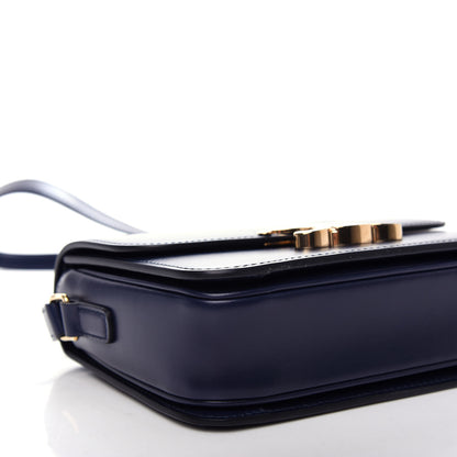 Celine Shiny Calfskin Small Triomphe Dark Blue 8 of 10