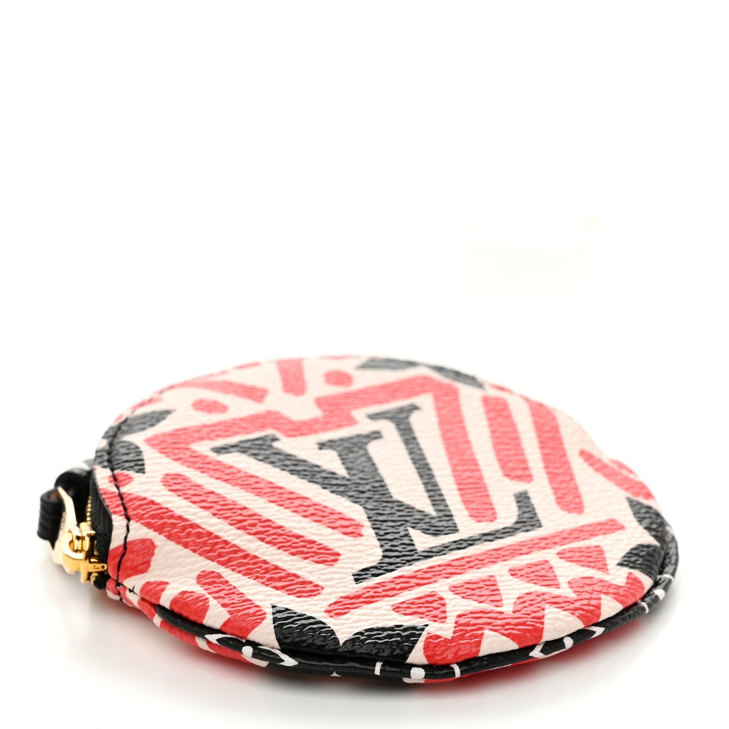 Monogram Giant Crafty Round Coin Purse Creme Rouge