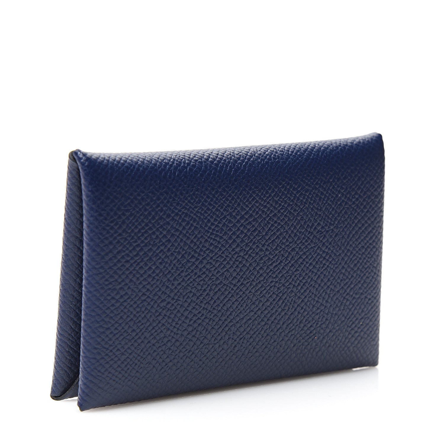 Hermes Epsom Calvi Card Case Bleu Saphir 2 of 6