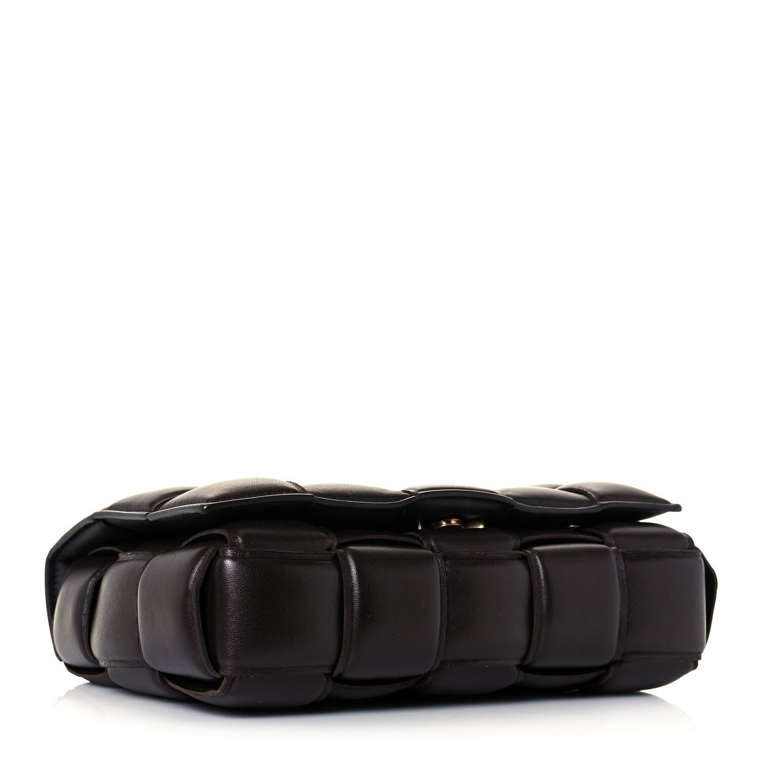 Bottega Veneta Lambskin Maxi Intreccio Padded Chain Cassette Crossbody Bag Black 4 of 12