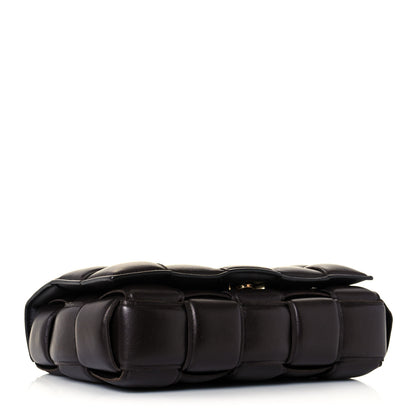 Bottega Veneta Lambskin Maxi Intreccio Padded Chain Cassette Crossbody Bag Black 4 of 12