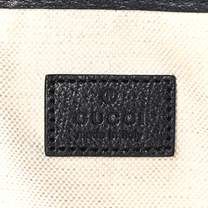Gucci GG Supreme Monogram Textured Dollar Calfskin Small Ophidia Shoulder Tote Bag Beige Blue 6 of 9