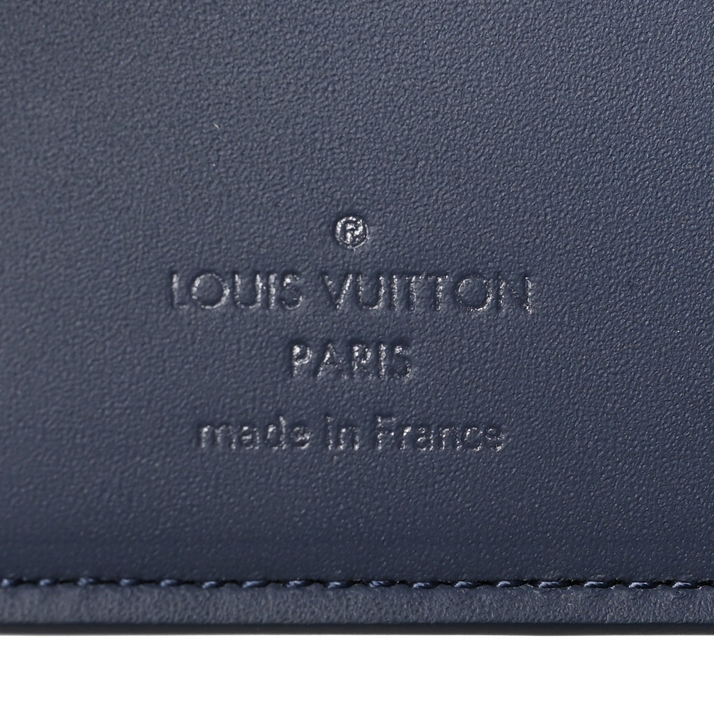 Calfskin Monogram Shadow Multiple Wallet Navy