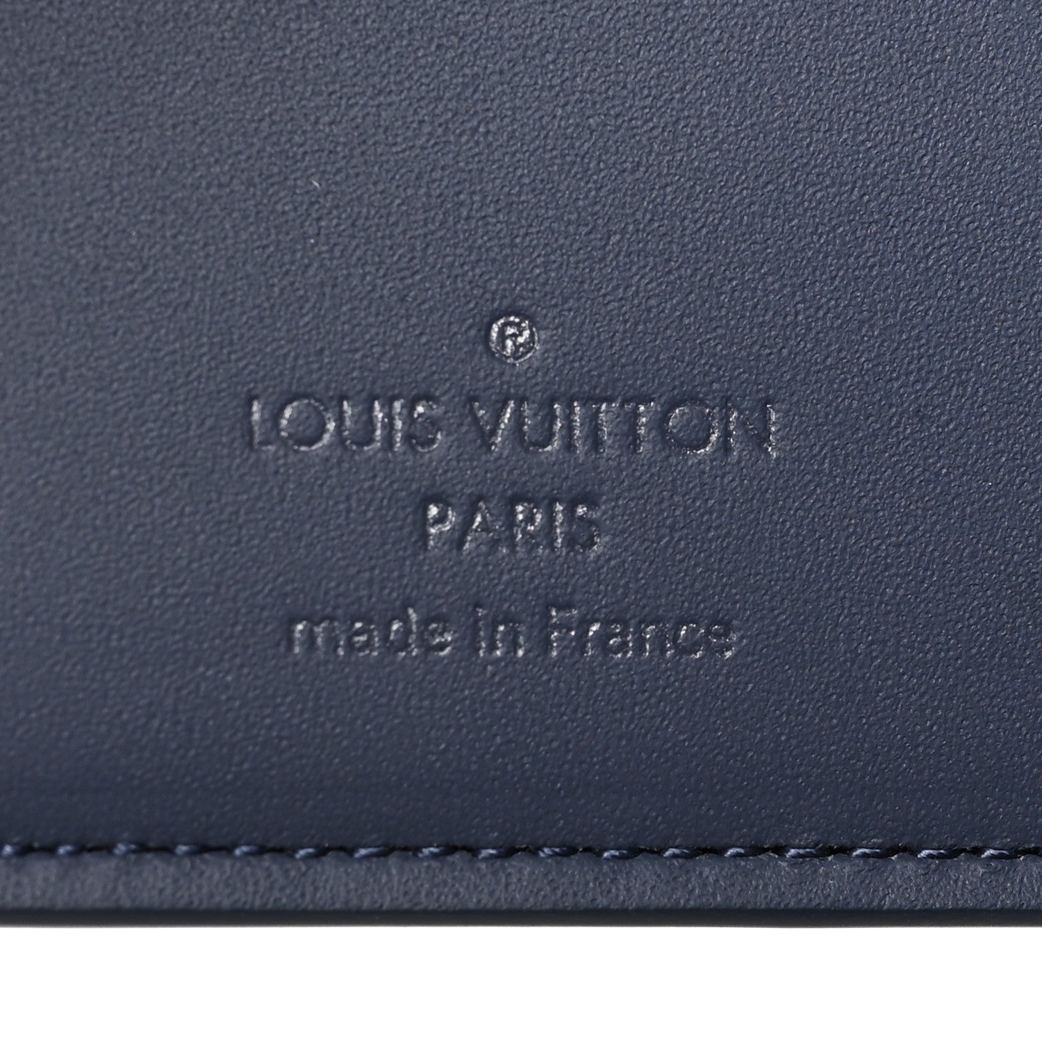 Louis Vuitton Calfskin Monogram Shadow Multiple Wallet Navy 6 of 6