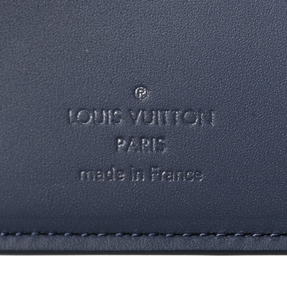 Louis Vuitton Calfskin Monogram Shadow Multiple Wallet Navy 6 of 6