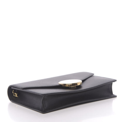 Fendi Vitello Cruise F is Fendi Medium Envelope Wallet on Chain Black 4 of 11