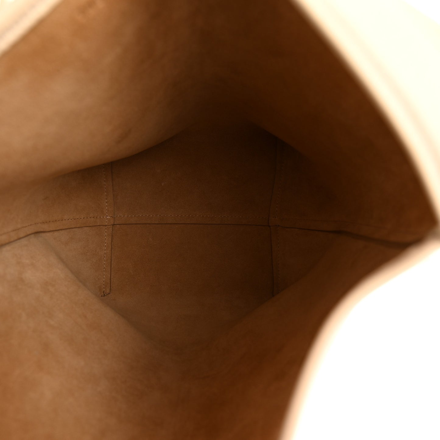 Grained Calfskin Medium N/S Park Tote Ivory