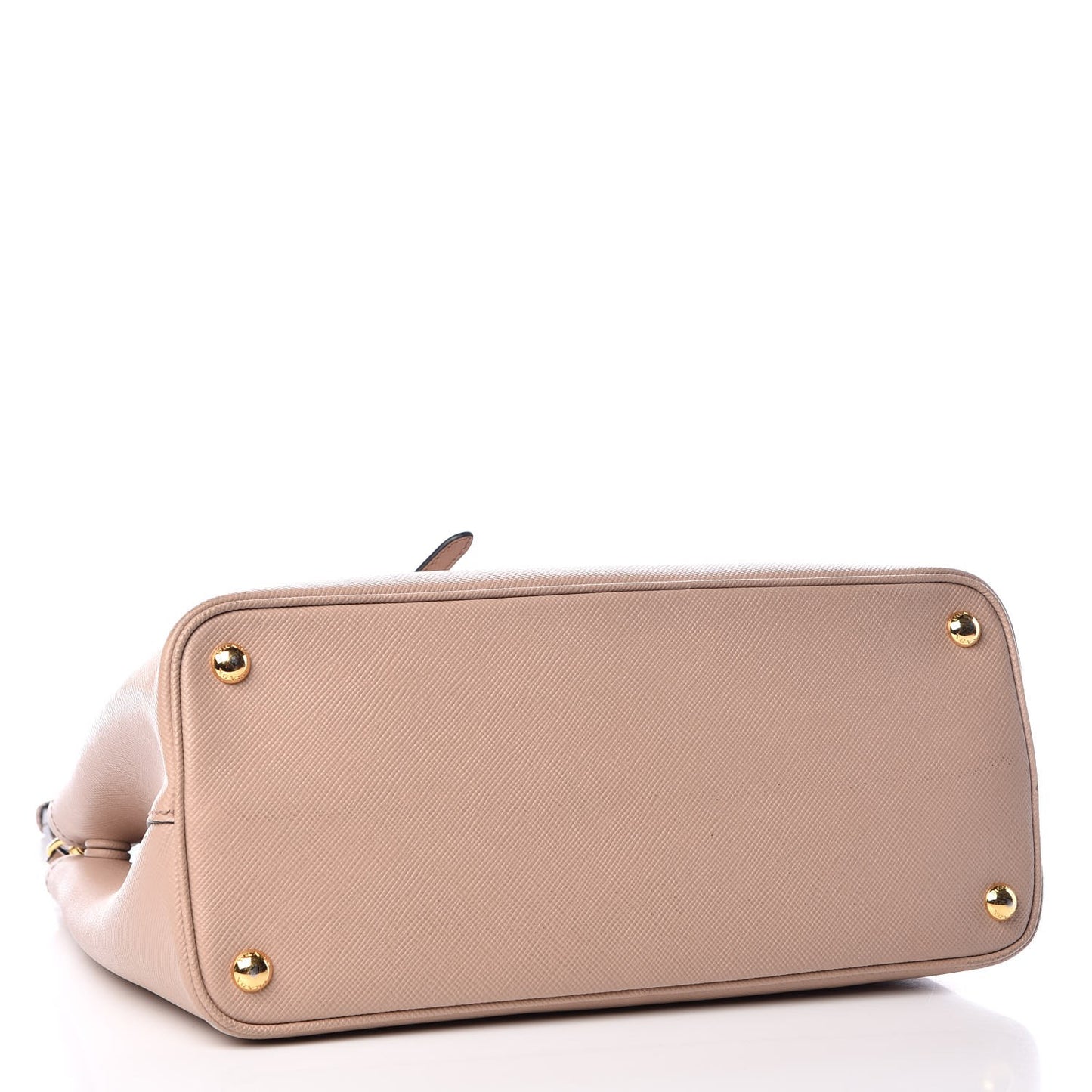 Saffiano Cuir Medium Double Bag Cammeo Black