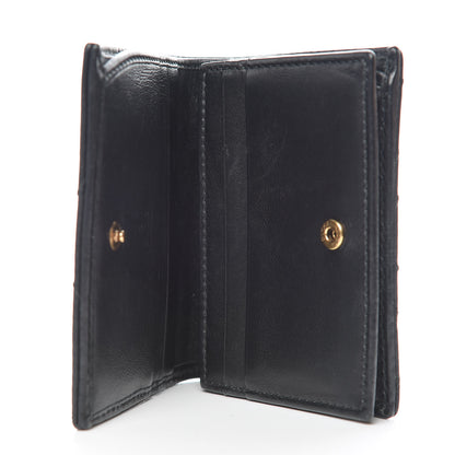 Gucci Calfskin Matelasse GG Marmont Card Case Wallet Black 5 of 8
