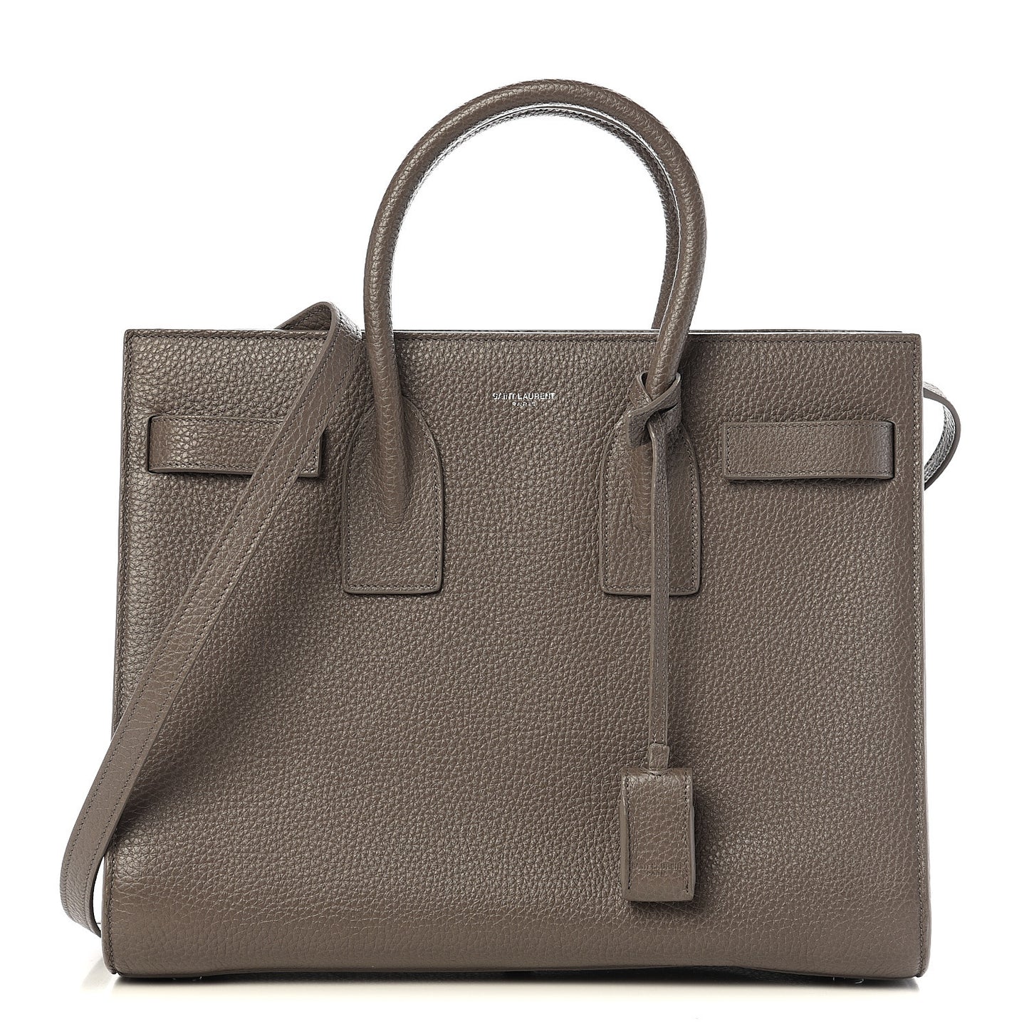 Grained Calfskin Small Sac De Jour Fog