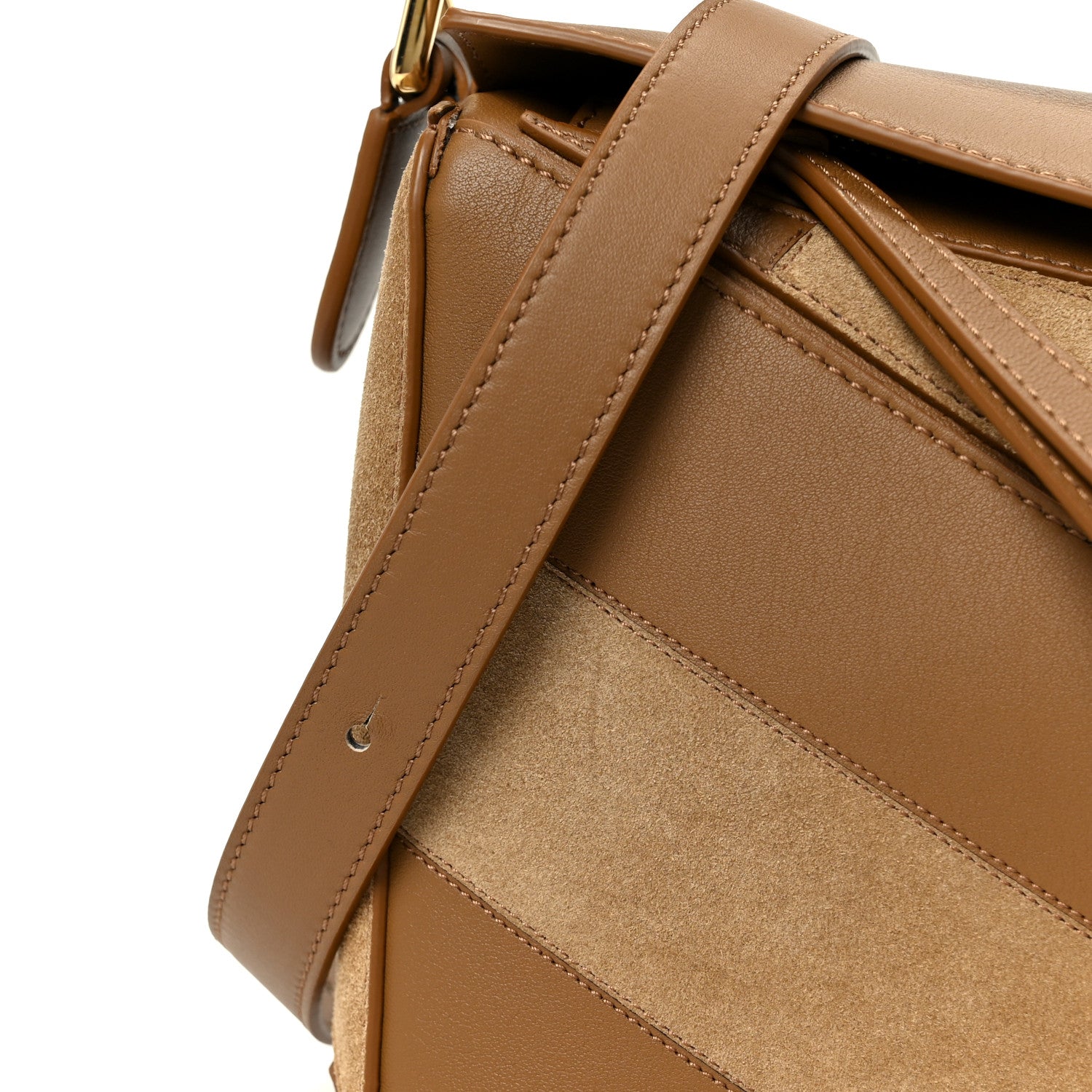 Loewe Calfskin Suede Small Puzzle Bag Oak 12 of 12