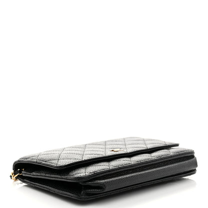 Chanel Caviar Quilted Wallet on Chain WOC Black 4 of 11