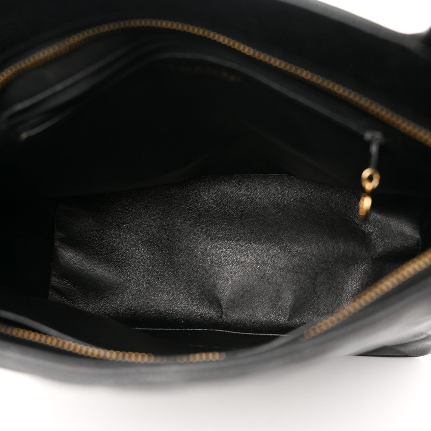 Caviar Quilted Medallion Tote Black