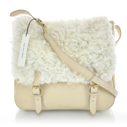 Marc Jacobs Shearling Messenger Bag 1 of 6