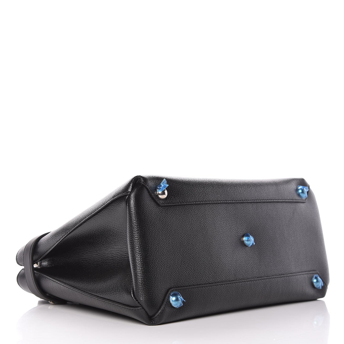 Derby Calfskin Medium Banner Tote Black