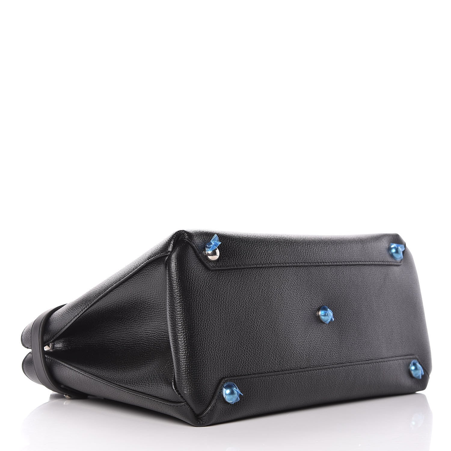 Burberry Derby Calfskin Medium Banner Tote Black 4 of 12