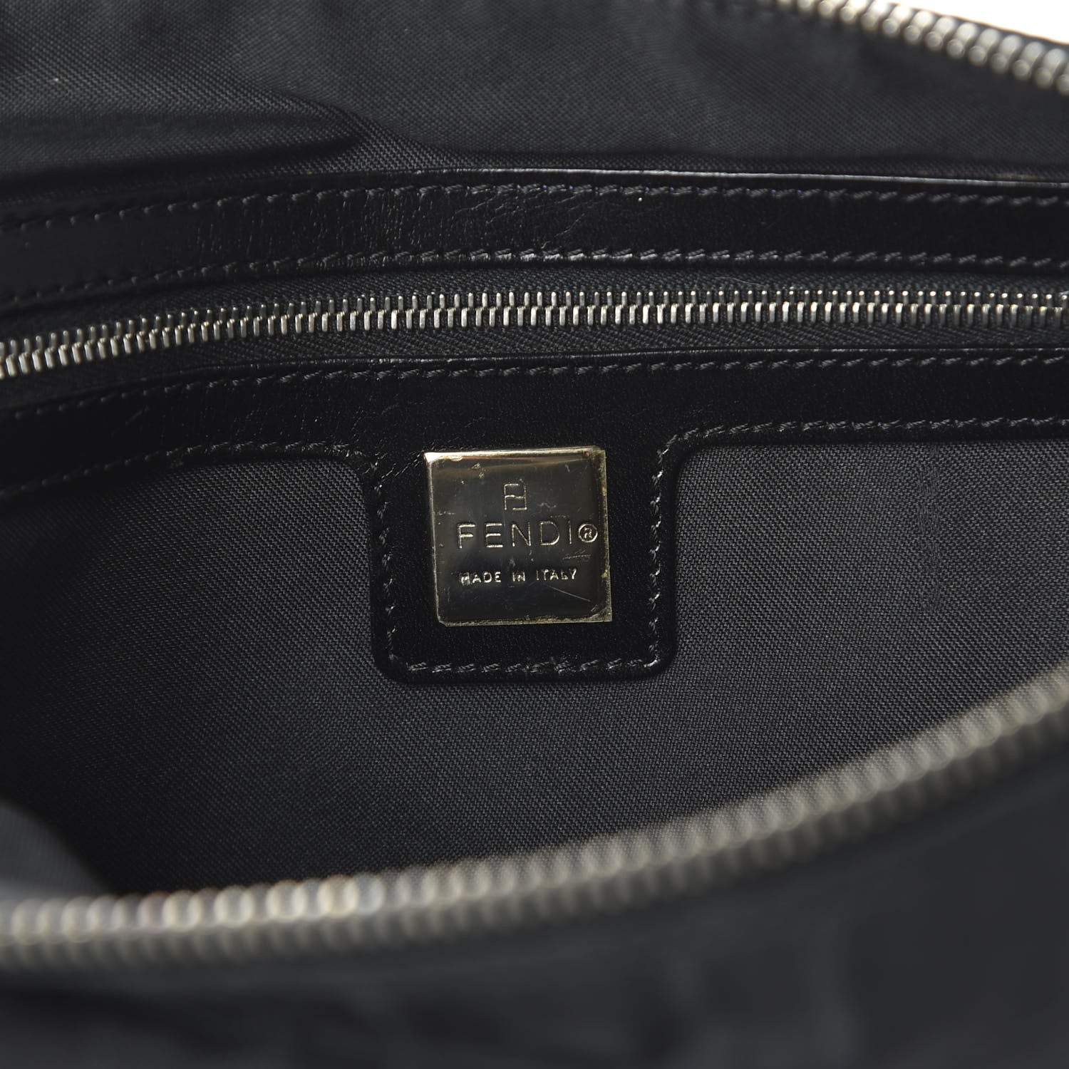 Fendi Zucca Small Shoulder Bag Black 8 of 10