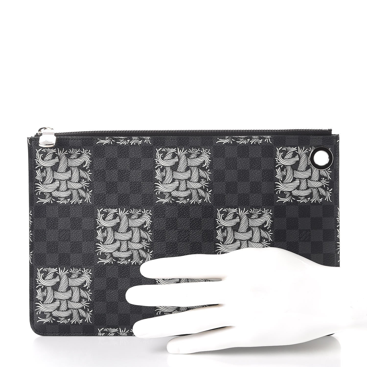 Louis Vuitton Damier Graphite Rope Pochette Jour PM White 2 of 7
