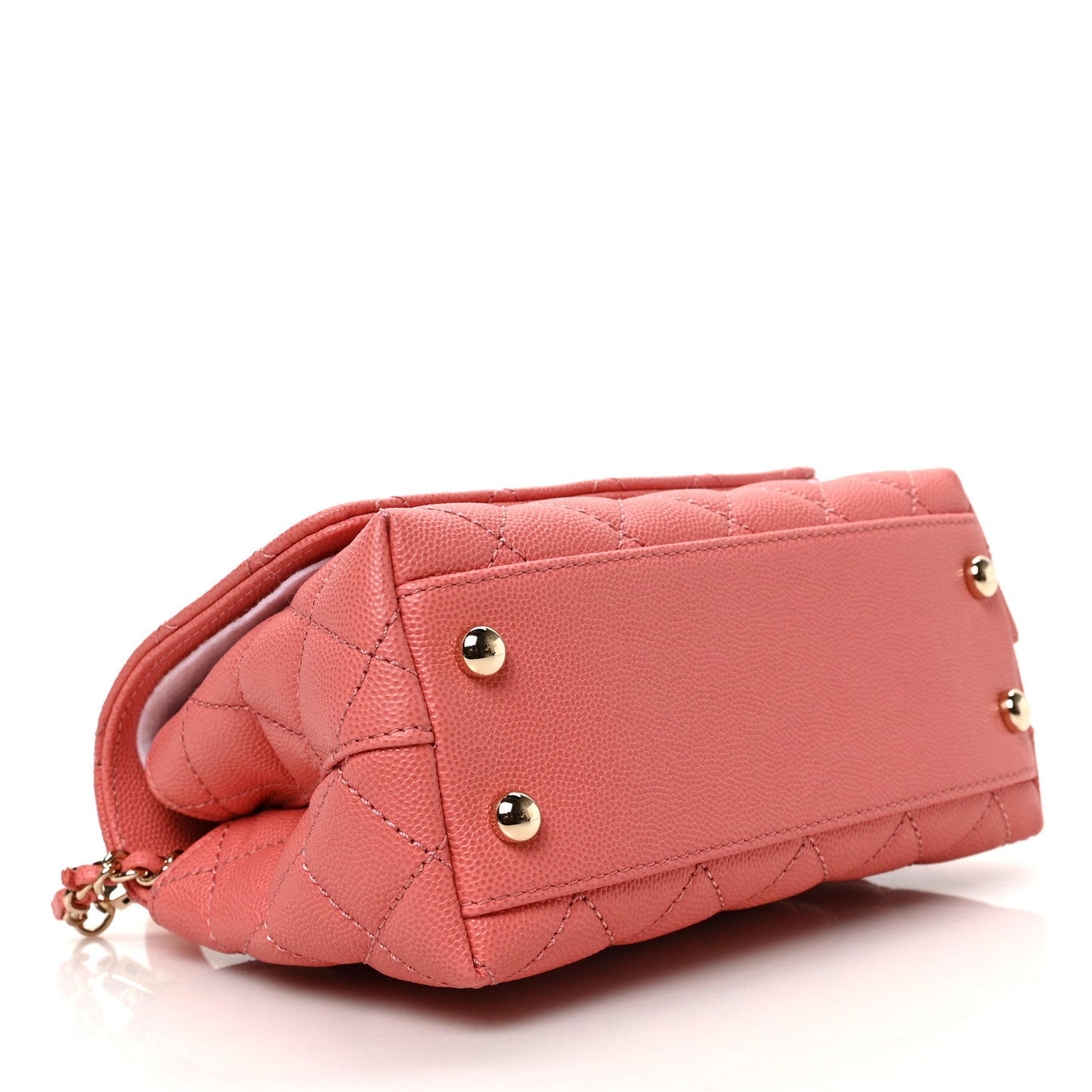Caviar Quilted Extra Mini Coco Handle Flap Pink