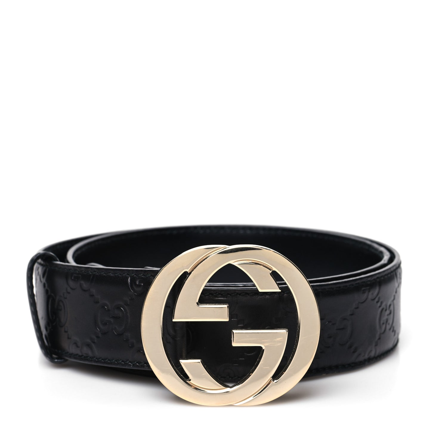 Guccissima Interlocking G 40mm Belt 90 36 Black
