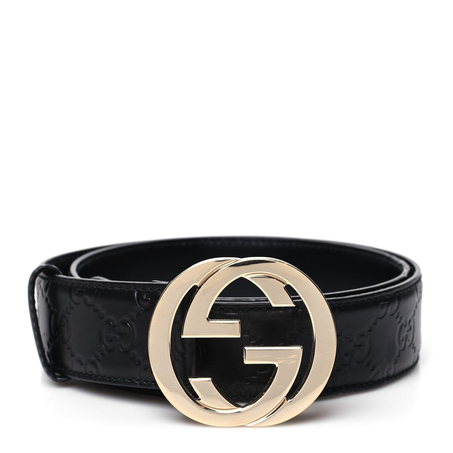 Gucci Guccissima Interlocking G 40mm Belt 90 36 Black 1 of 7