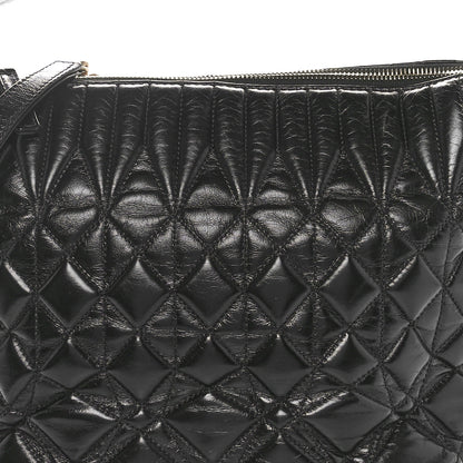 Chanel Glazed Calfskin Quilted State Of The Art Hobo Black 8 of 10