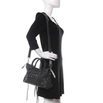 Balenciaga Agneau Classic Silver Hardware S City Black Gris Fossile 2 of 12