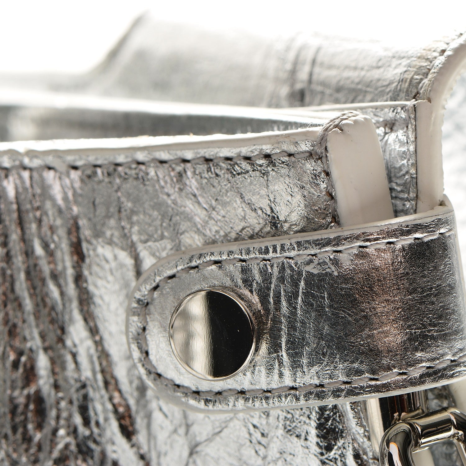 Christian Dior Metallic Calfskin Medium Diorever Flap Silver 15 of 16