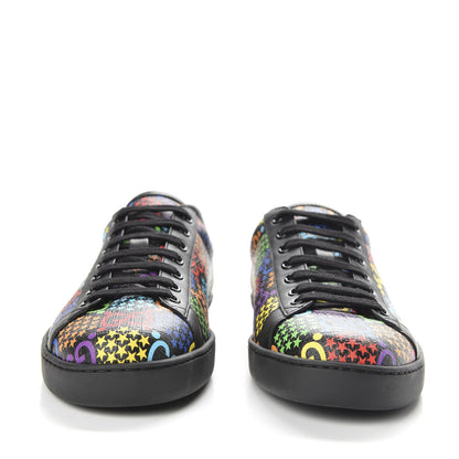 Gucci GG Supreme Monogram Psychedelic Mens Ace Sneakers 7.5 Black Multicolor 2 of 11