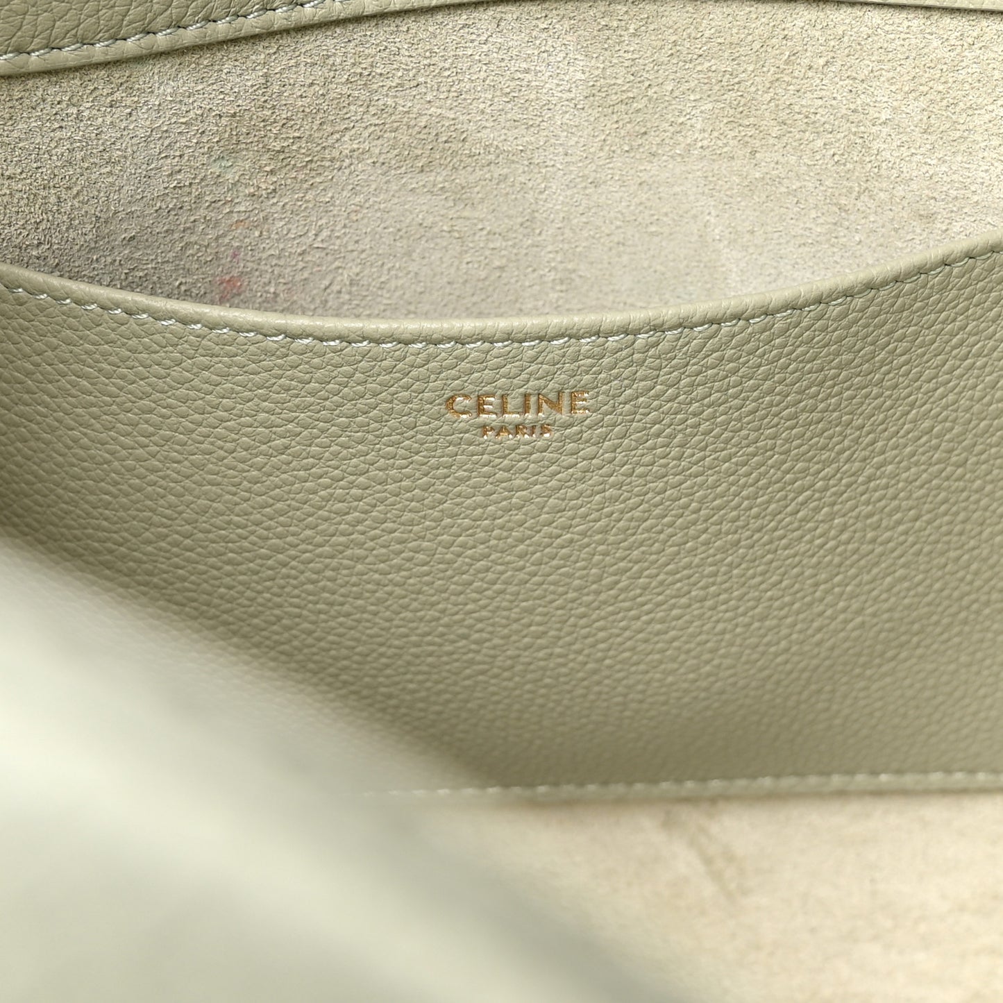 Grained Calfskin Triomphe Mini Cabas Anais Light Clay