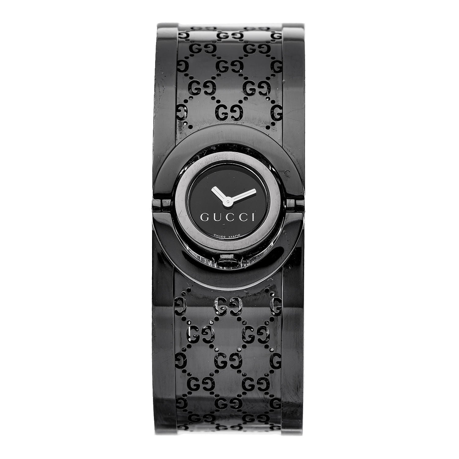 Gucci PVD Stainless Steel 23mm Twirl Quartz Watch Black 1 of 8
