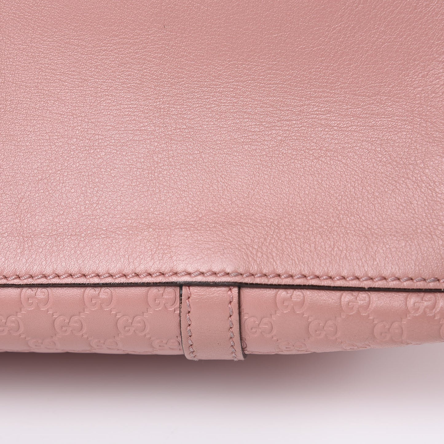 Soft Microguccissima Small Zippered Satchel Soft Pink