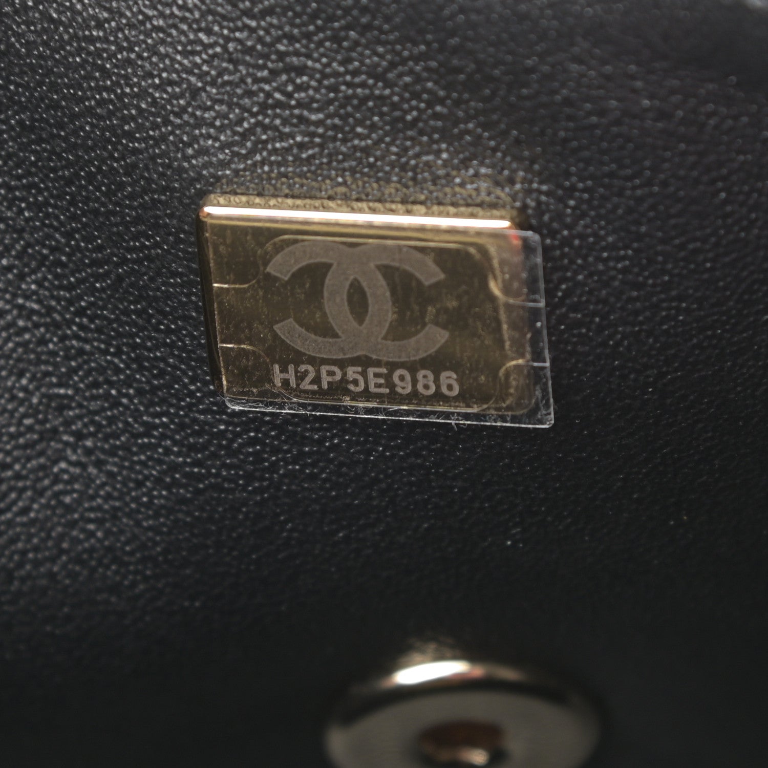 Chanel Glittered Tweed Quilted Mini Rectangular Flap Navy Blue 8 of 12