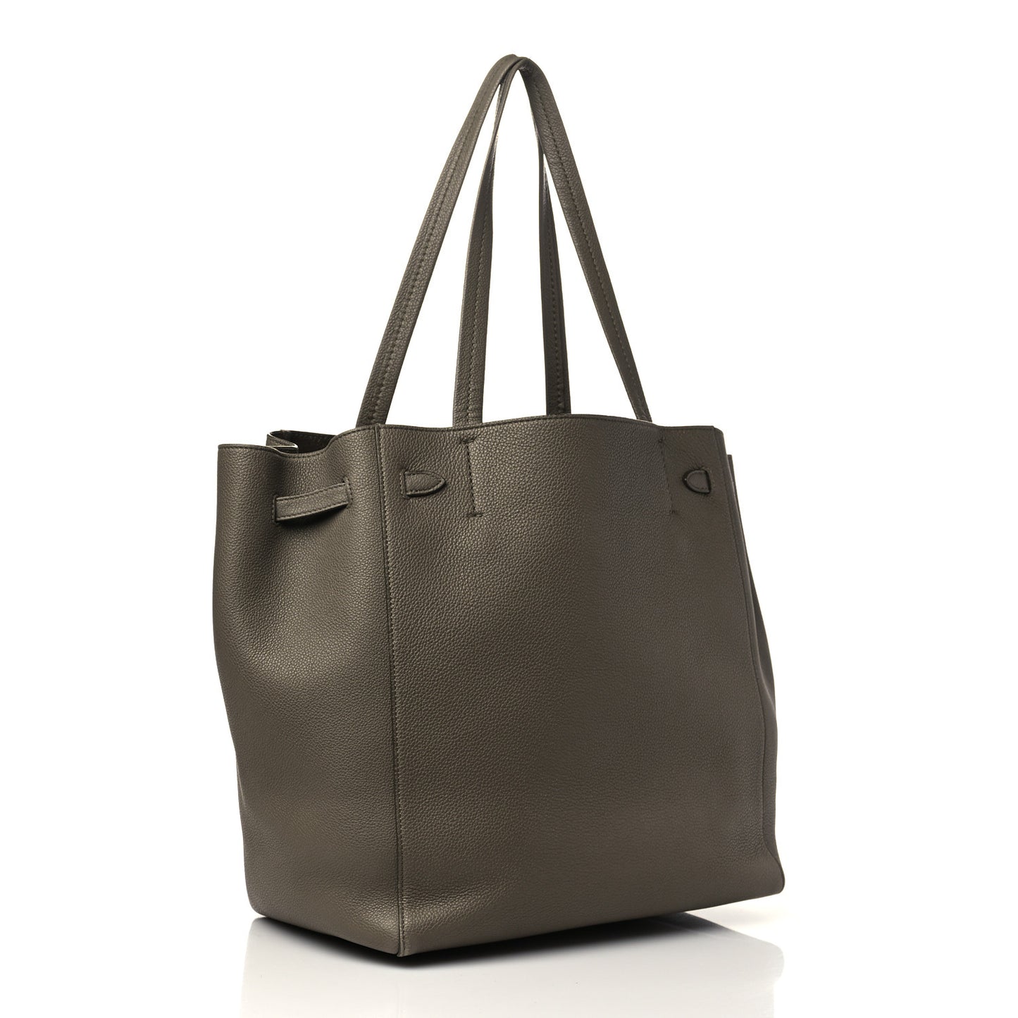 Soft Grained Calfskin Small Belt Cabas Phantom Taupe