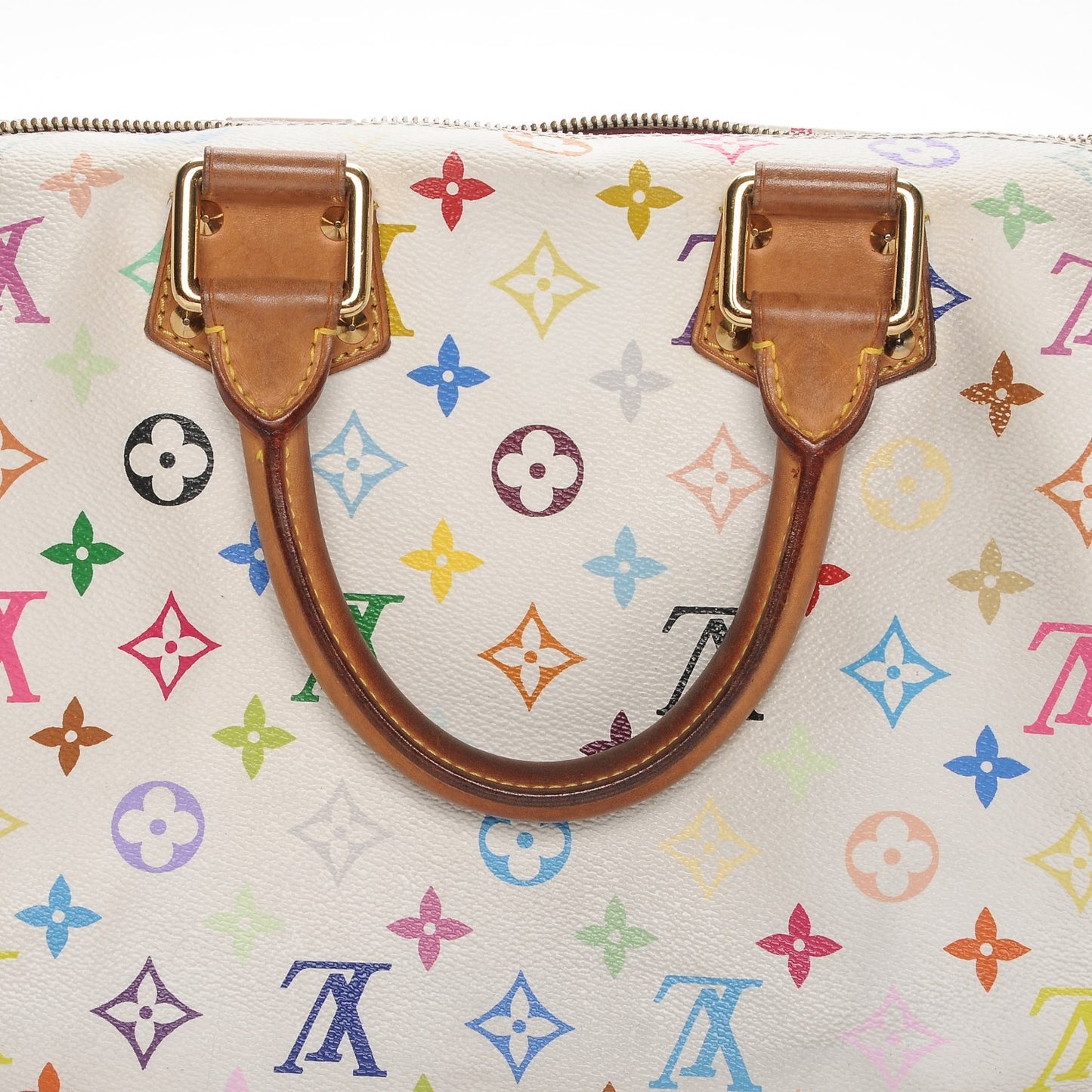Monogram Multicolor Speedy 30 White