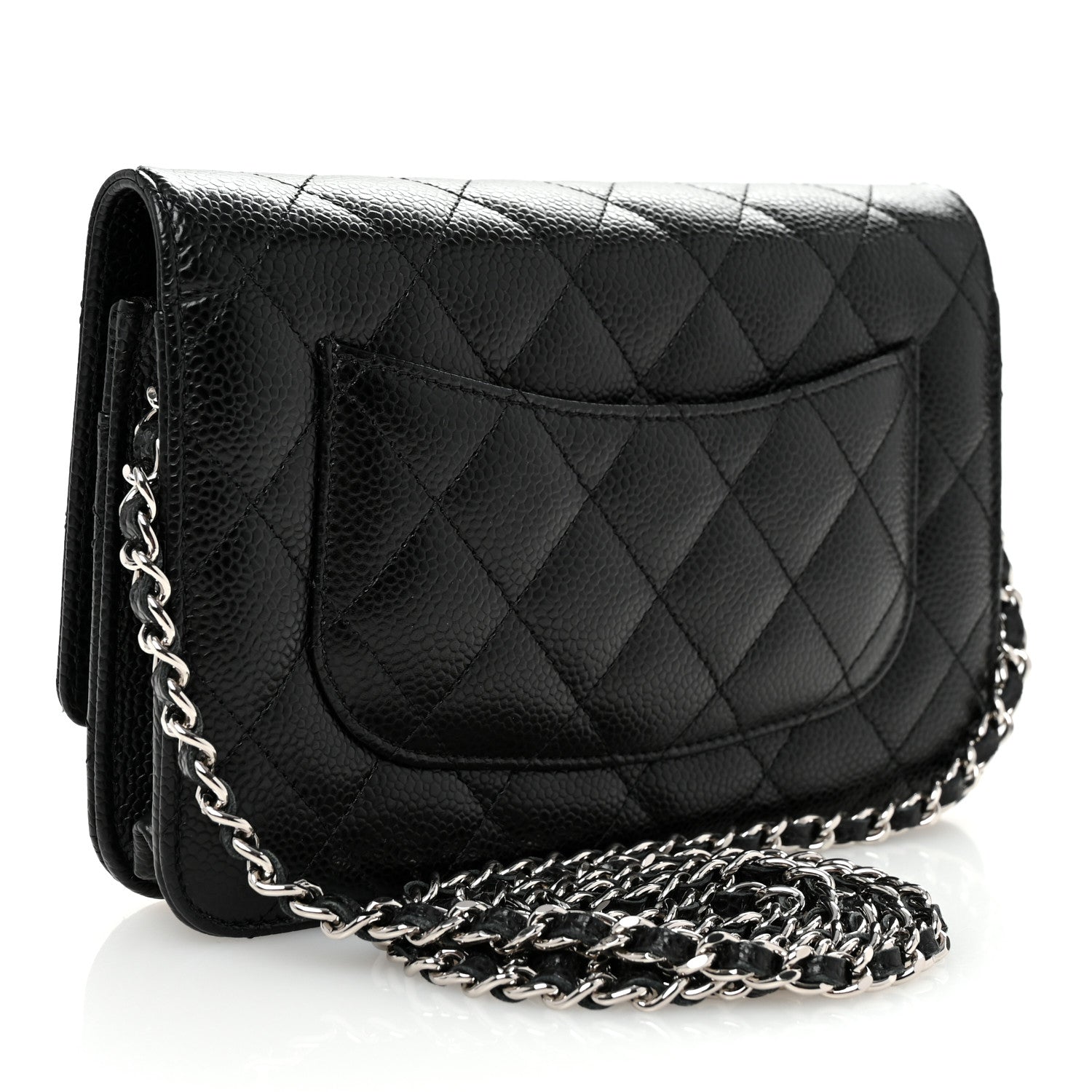 Chanel Caviar Quilted Wallet on Chain WOC Black 3 of 11