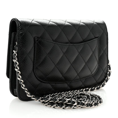 Chanel Caviar Quilted Wallet on Chain WOC Black 3 of 11