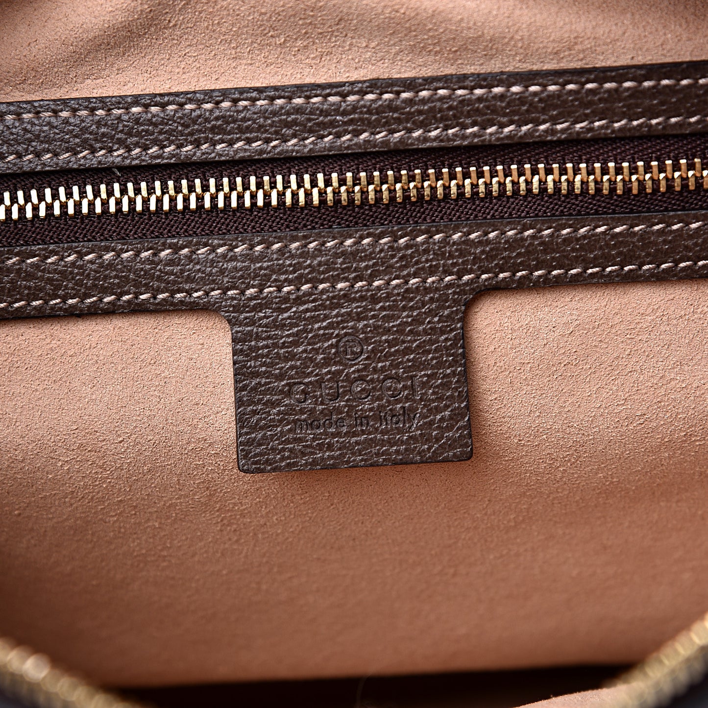 GG Supreme Monogram Web Small Ophidia Shoulder Bag Brown