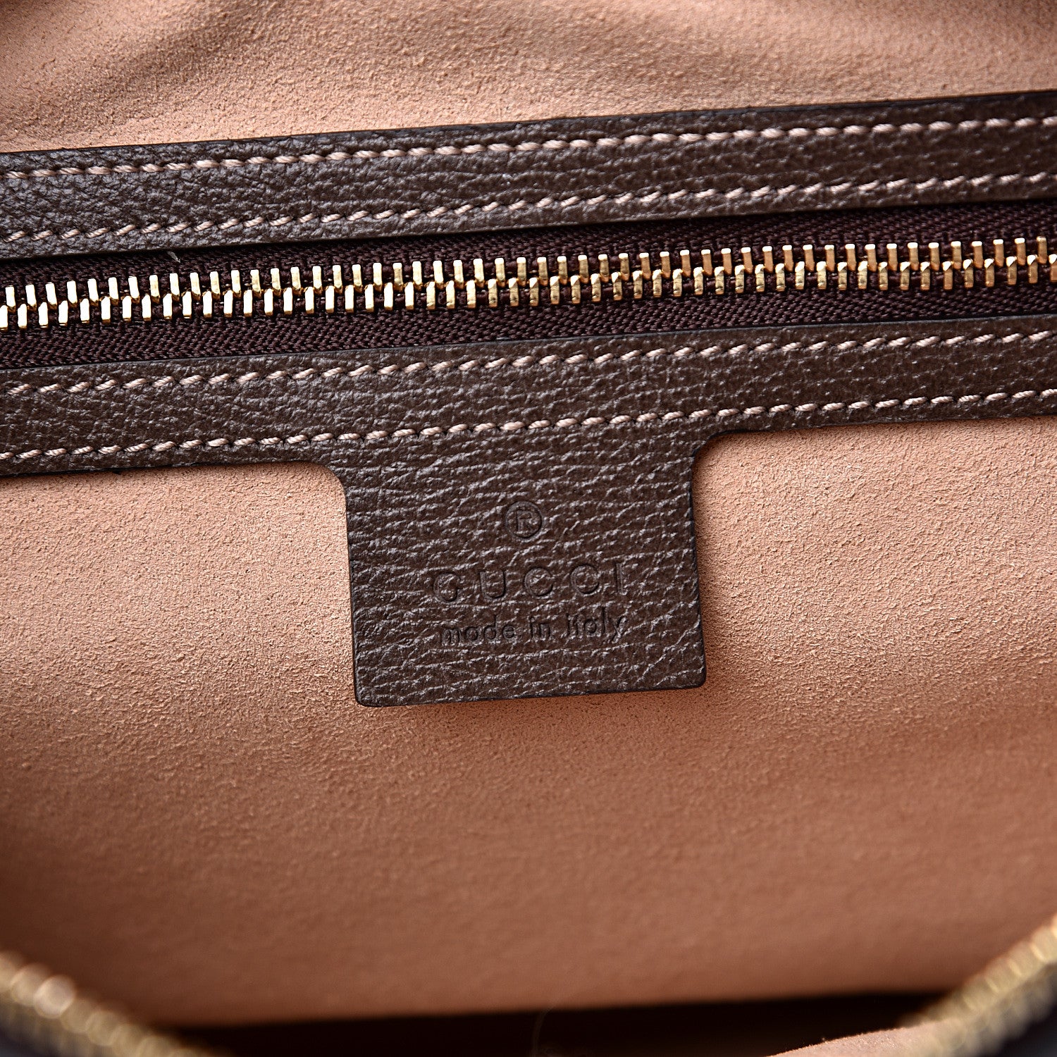 Gucci GG Supreme Monogram Web Small Ophidia Shoulder Bag Brown 5 of 9