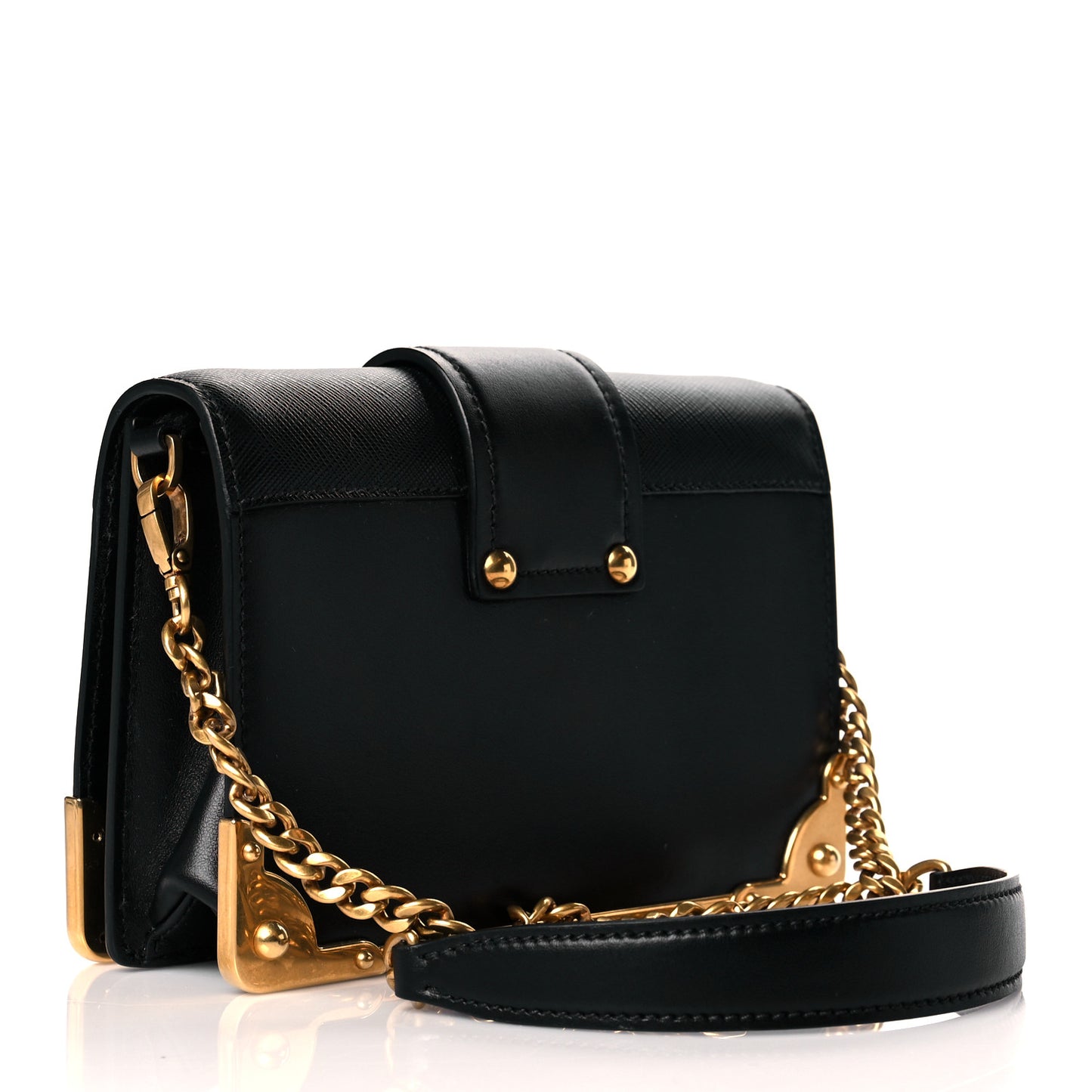 City Calf Saffiano Cahier Bag Black