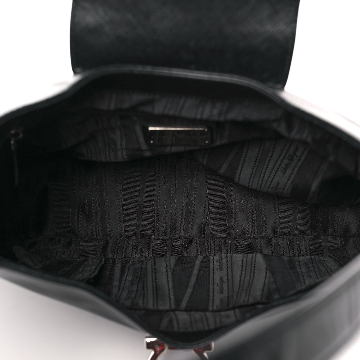 Salvatore Ferragamo Saffiano Hobo Black 7 of 8