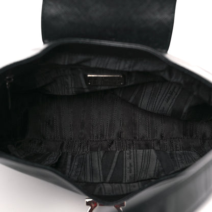 Salvatore Ferragamo Saffiano Hobo Black 7 of 8