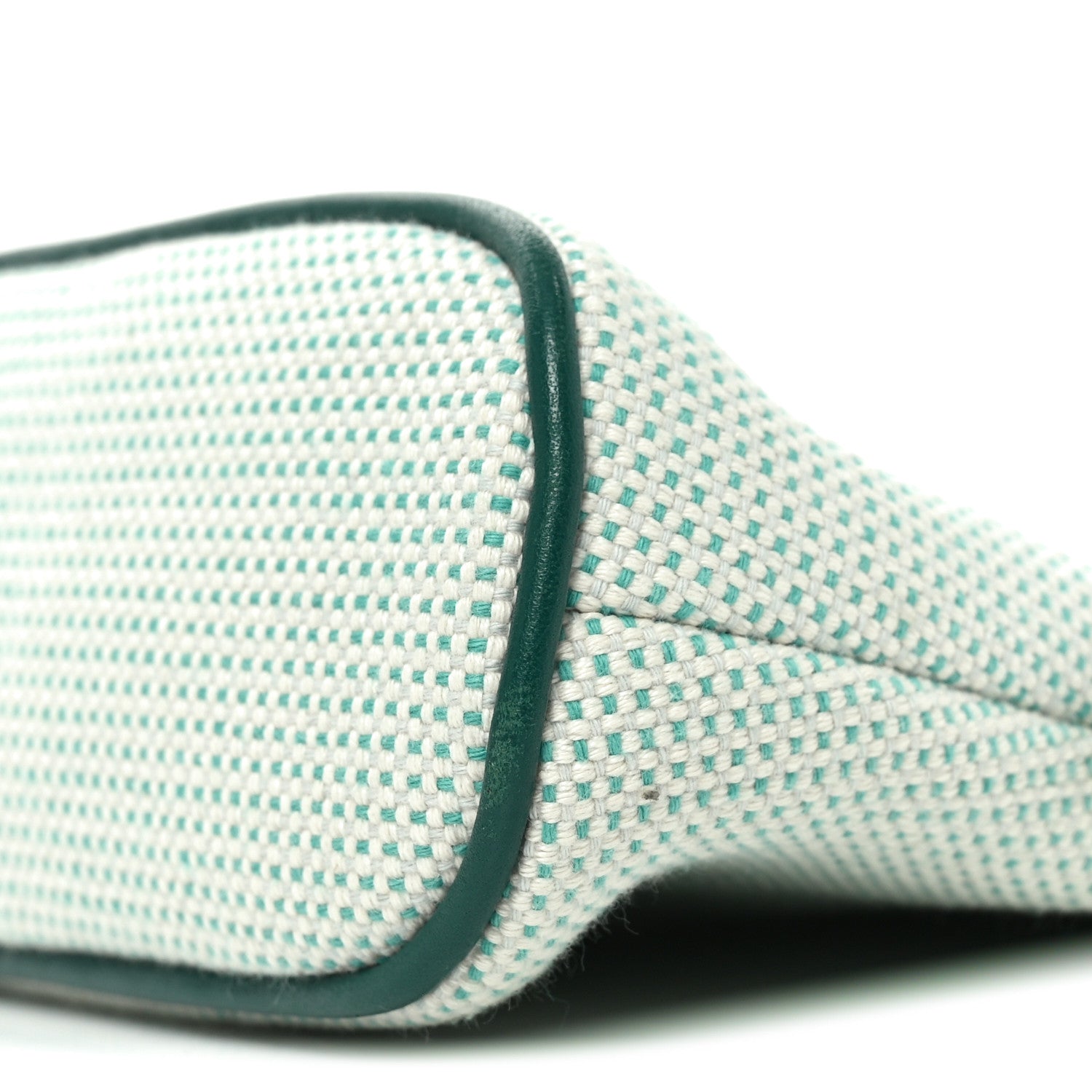 Hermes Cotton Canvas Crazy H Mini Bolide Case Nuage Menthe 9 of 9