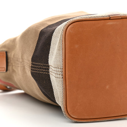 Burberry Canvas Mega Check Mini Ashby Tassel Crossbody Saddle Brown 9 of 17