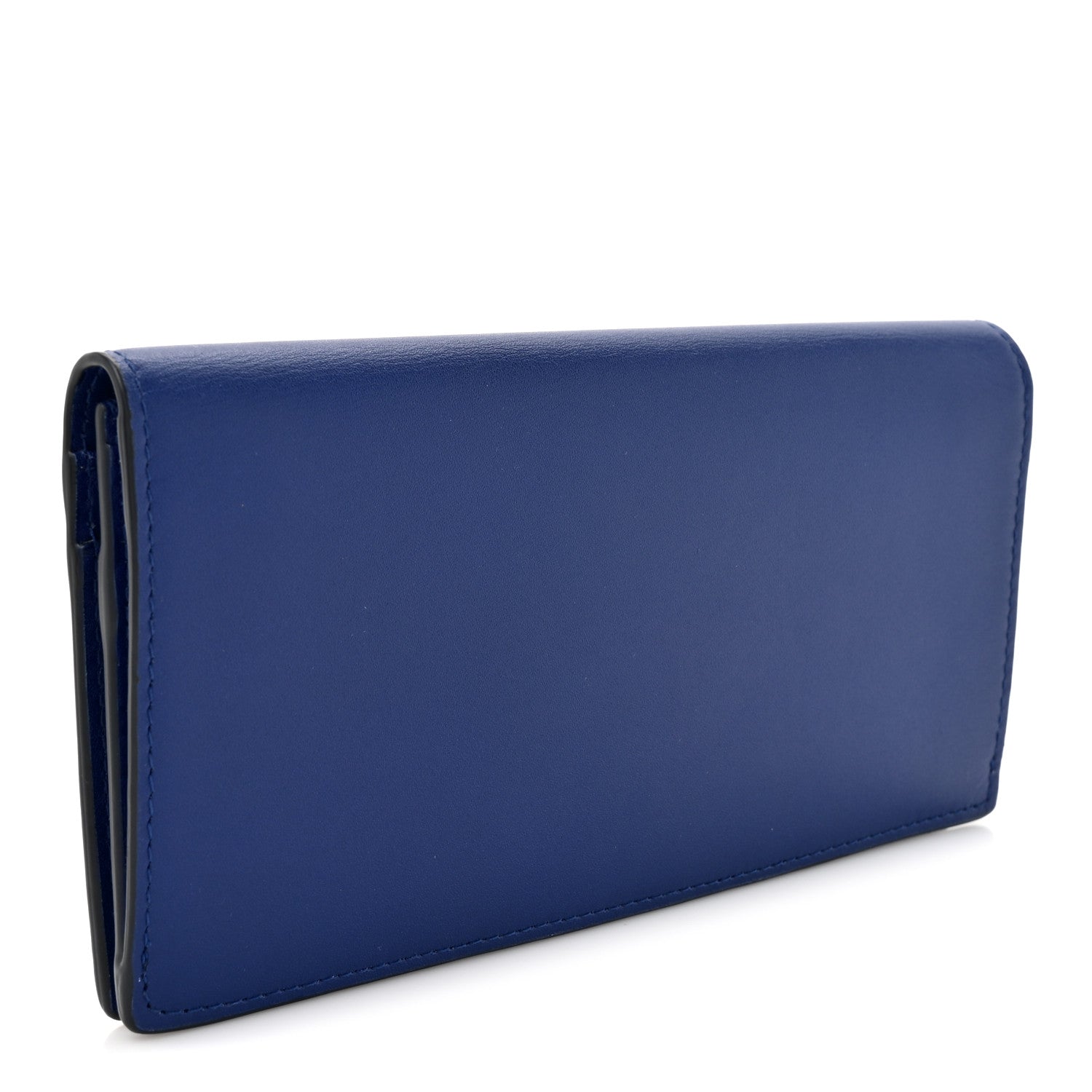 Burberry Calfskin Cavendish Continental Wallet Blue 3 of 8